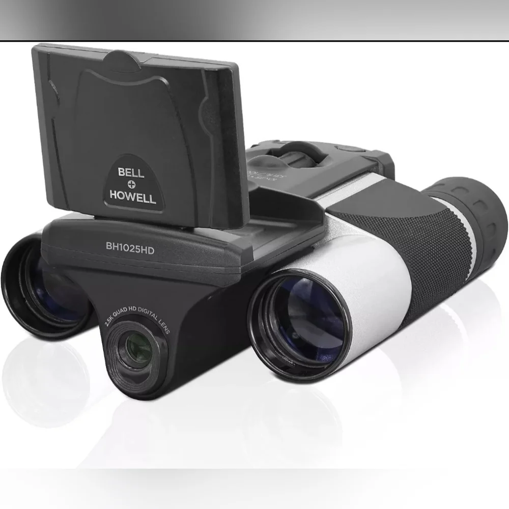BELL+HOWELL BH1025HD 10X25 BINOCULARS WITH 2.5K HD DIGITAL CAMERA New Sealed Box